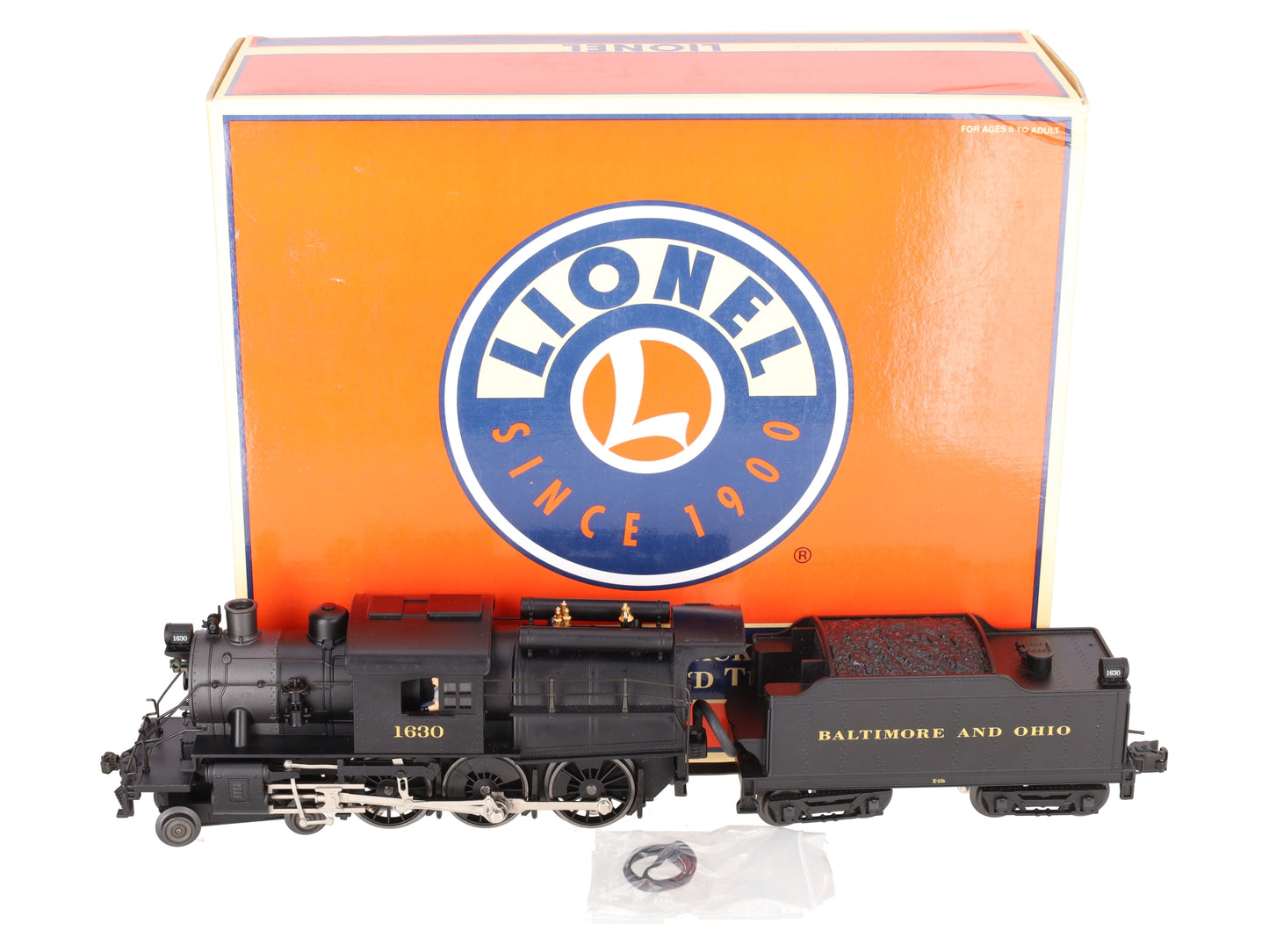 Lionel 6-28742 B&O 4-6-0 Camelback Steam Locomotive & Tender #1630 w TMCC VG/Box
