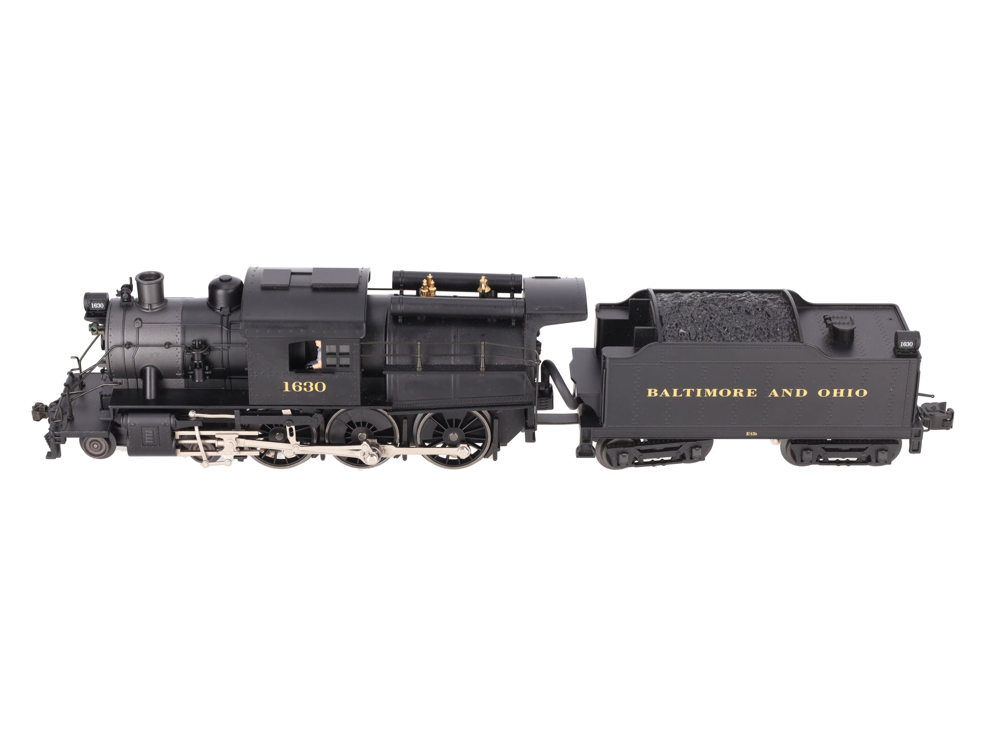 Lionel 6-28742 B&O 4-6-0 Camelback Steam Locomotive & Tender #1630 w TMCC VG/Box