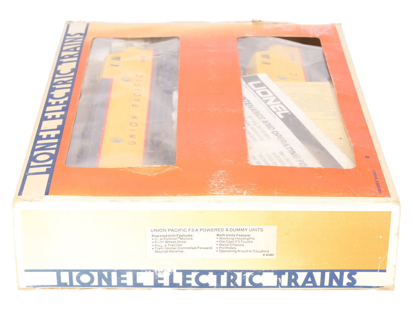 Lionel 6-8480 O Union Pacific Powered and Dummy F3 AA Diesel Set #8480/8482 VG/Box