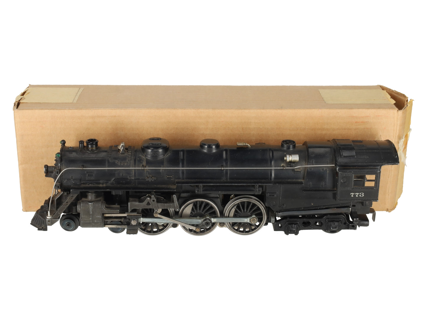Lionel 773 Vintage O 4-6-4 Hudson Steam Locomotive -1950 Version VG/Box