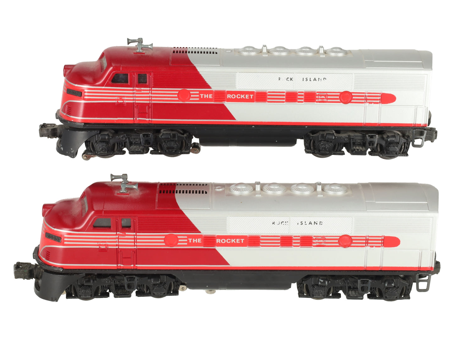 Lionel 2383 Vintage O Gauge Custom Rock Island F-3 AA Diesel Locomotives