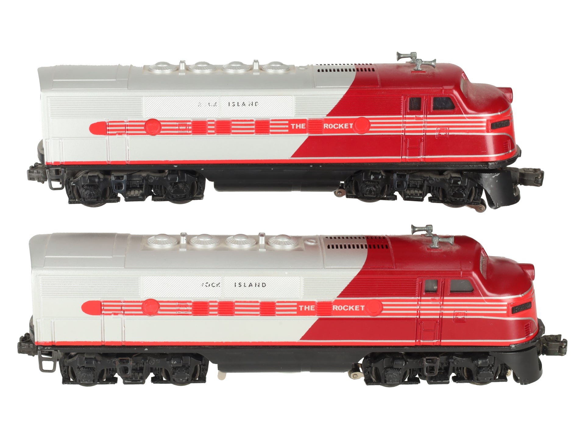 Lionel 2383 Vintage O Gauge Custom Rock Island F-3 AA Diesel Locomotives