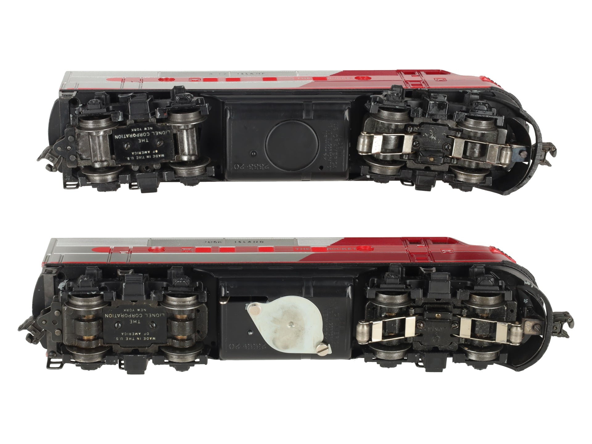 Lionel 2383 Vintage O Gauge Custom Rock Island F-3 AA Diesel Locomotives