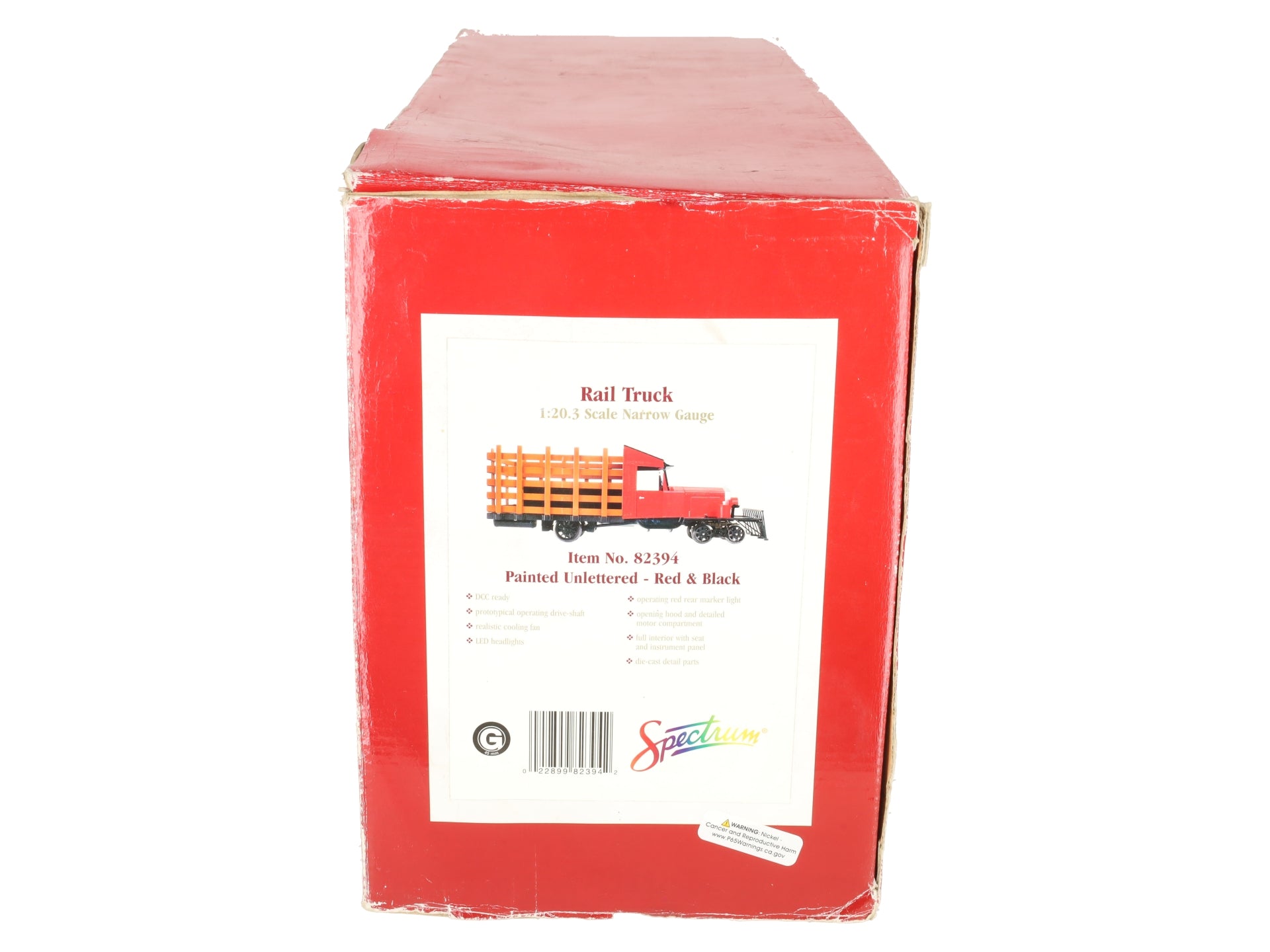 Bachmann 82394 G Scale Red & Black Rail Truck VG/Box