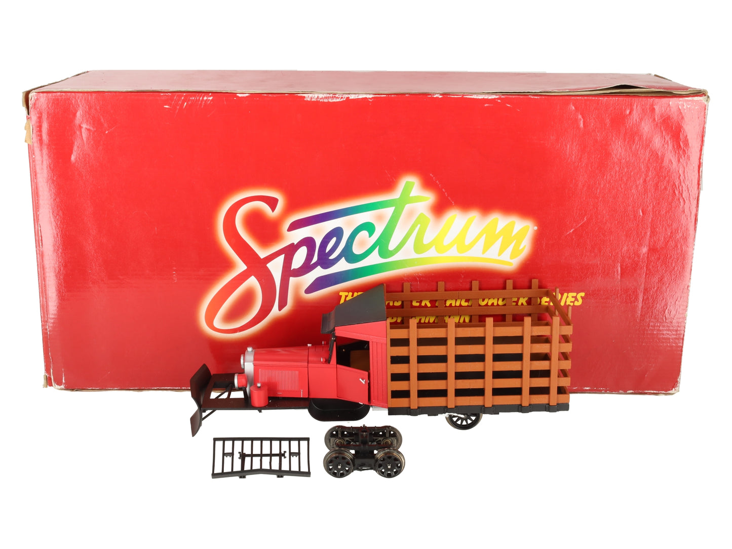 Bachmann 82394 G Scale Red & Black Rail Truck VG/Box