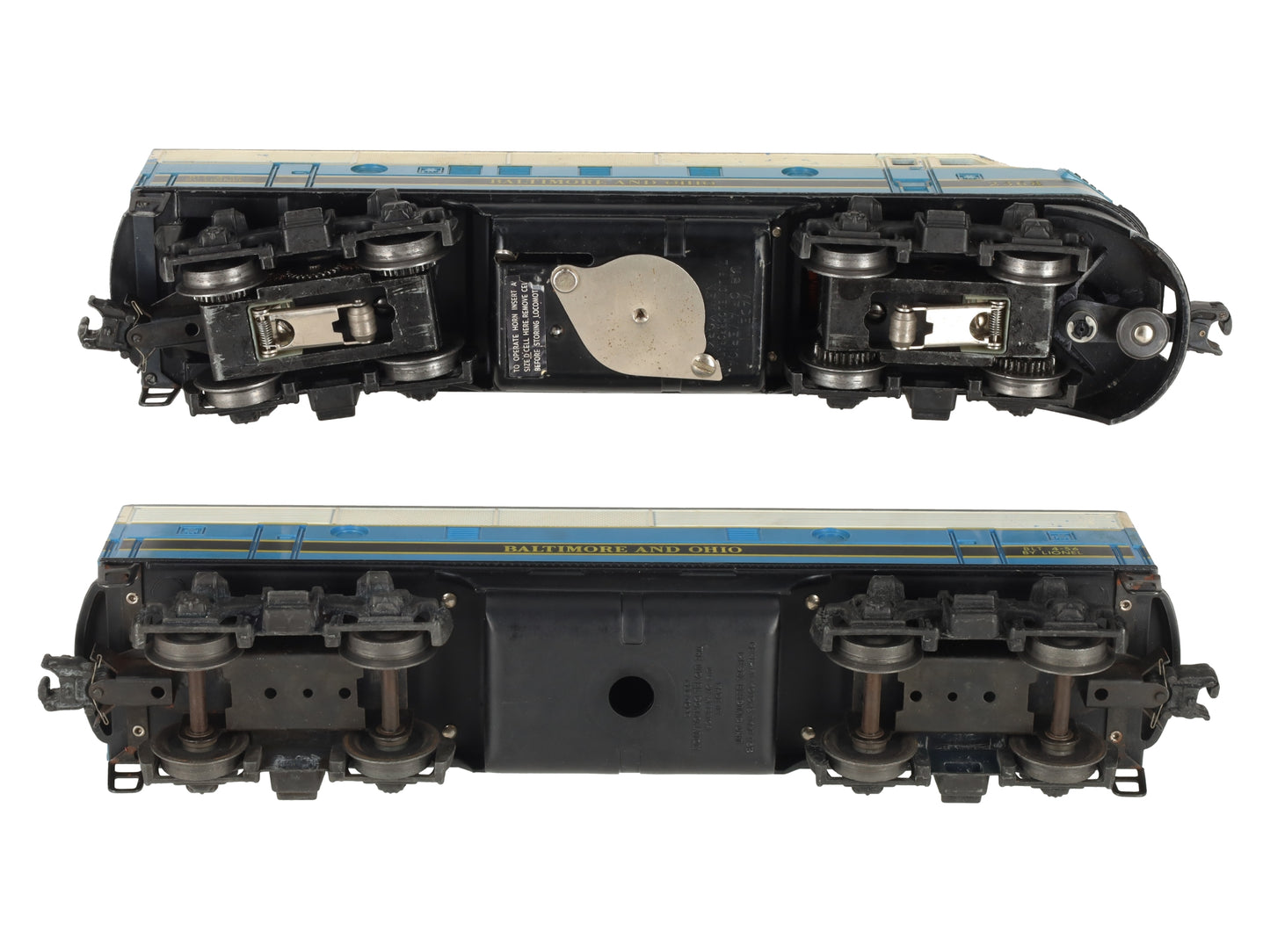 Lionel 2368 Vintage O Baltimore & Ohio F3 AB Diesel Locomotives VG