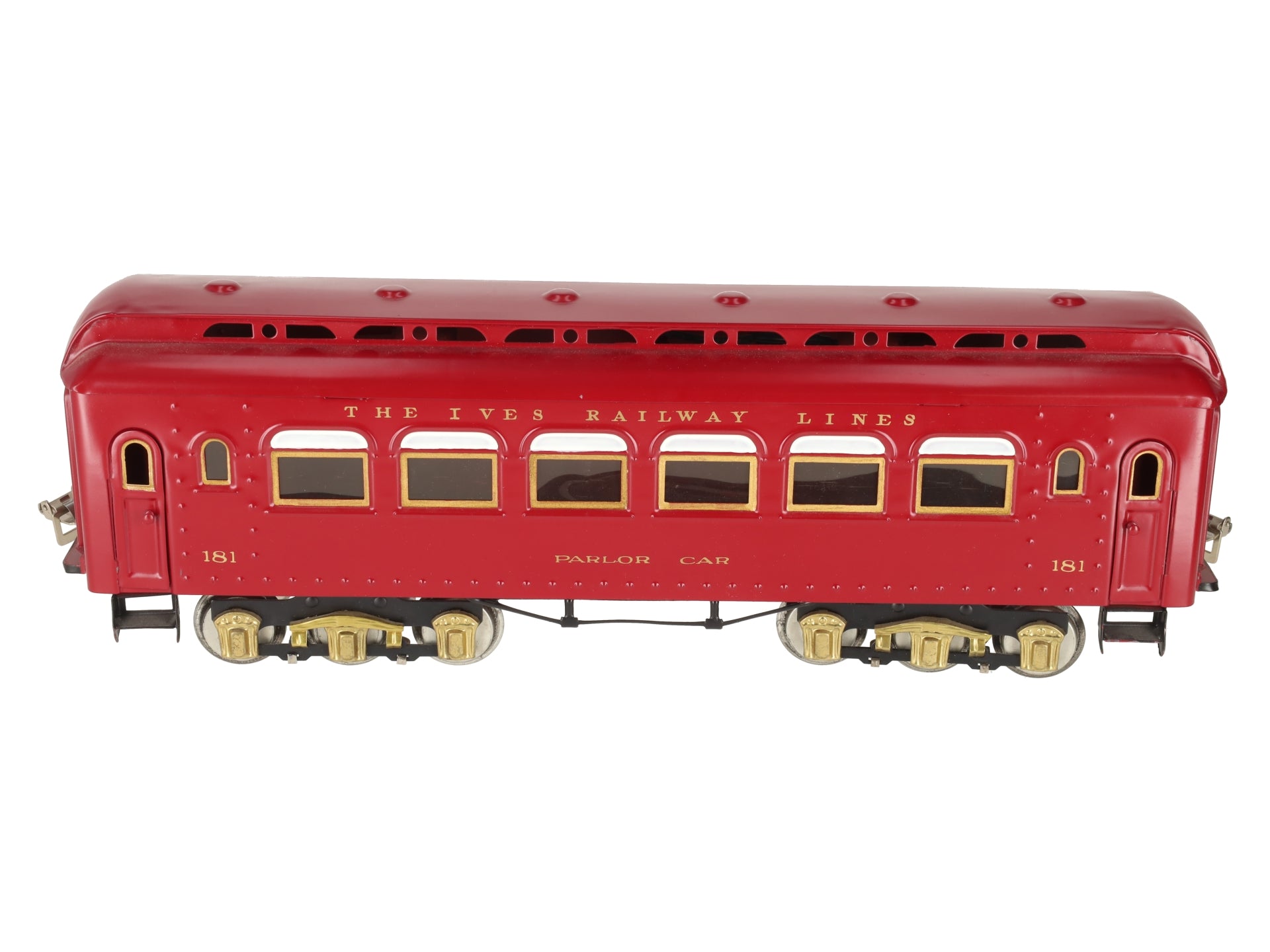 Ives Vintage Standard Gauge Passenger Car #181 Custom Painted
