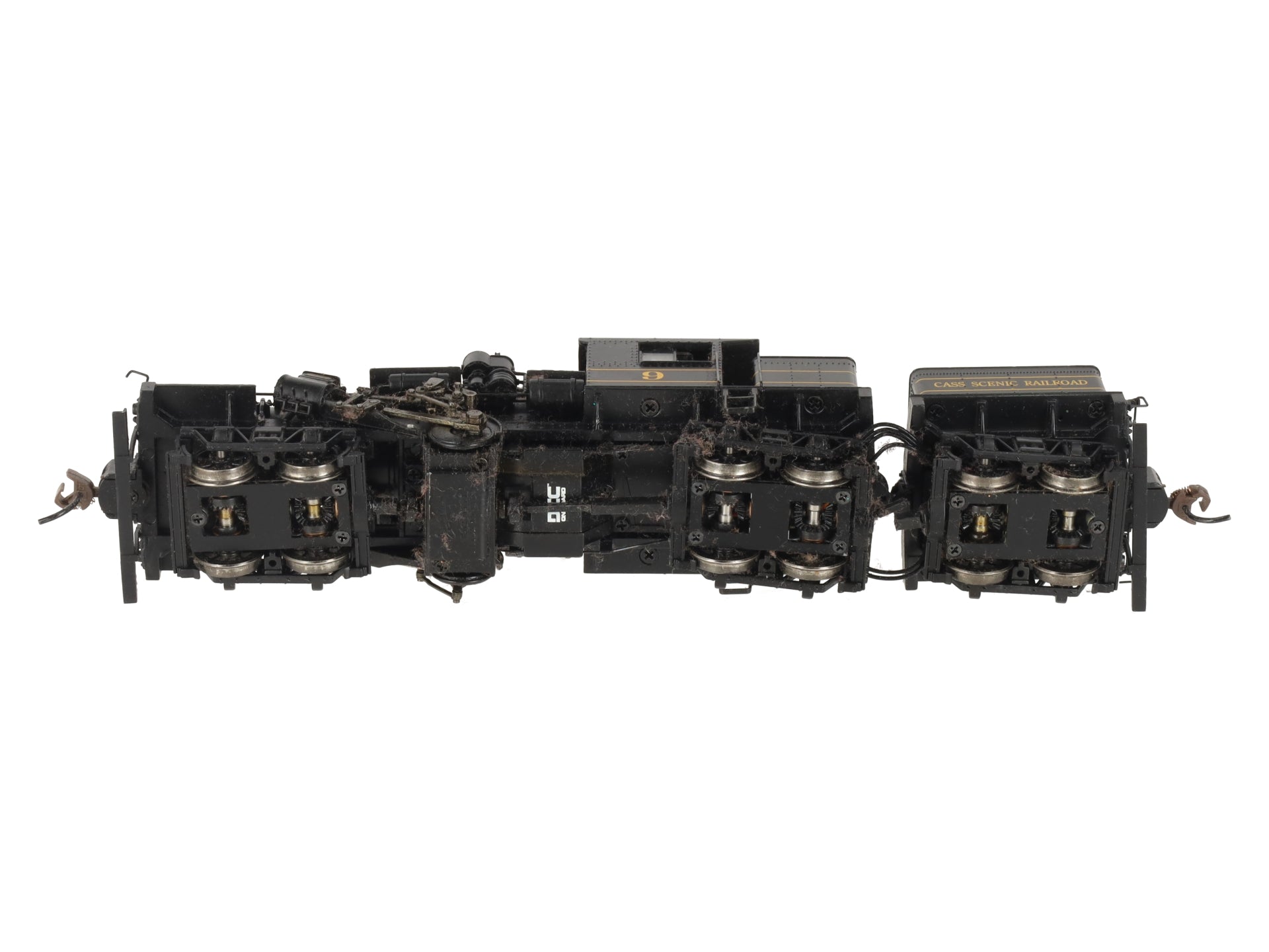 Bachmann 82904 HO Cass Scenic Railroad 70 Ton Three Truck Steam Locomotive #9 EX/Box