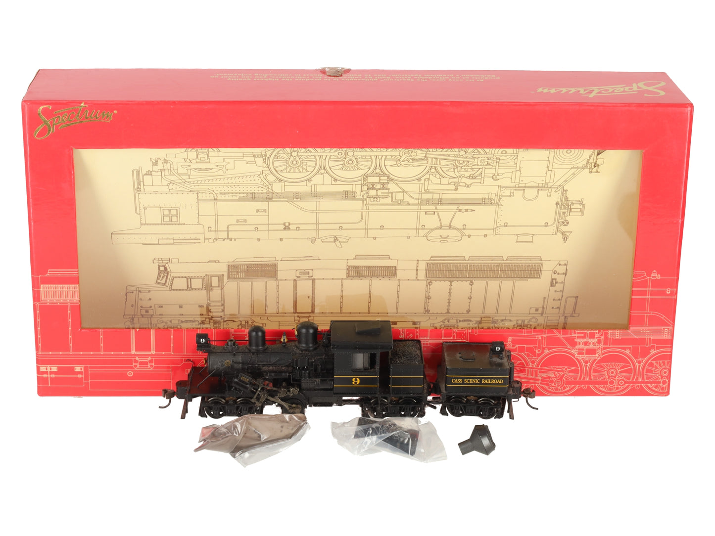 Bachmann 82904 HO Cass Scenic Railroad 70 Ton Three Truck Steam Locomotive #9 EX/Box