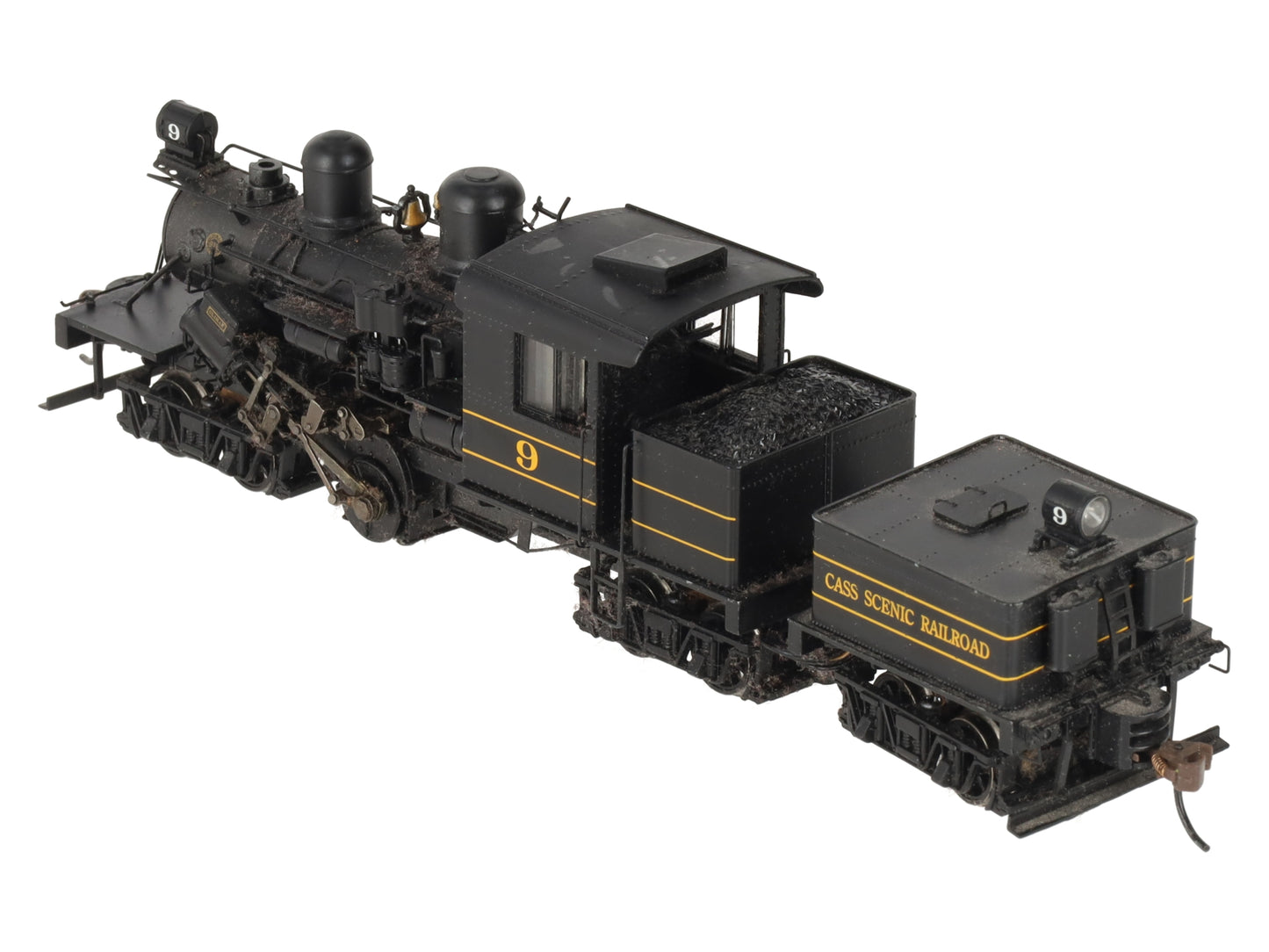 Bachmann 82904 HO Cass Scenic Railroad 70 Ton Three Truck Steam Locomotive #9 EX/Box