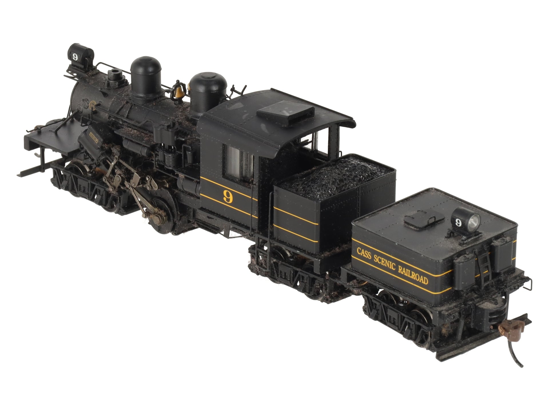 Bachmann 82904 HO Cass Scenic Railroad 70 Ton Three Truck Steam Locomotive #9 EX/Box