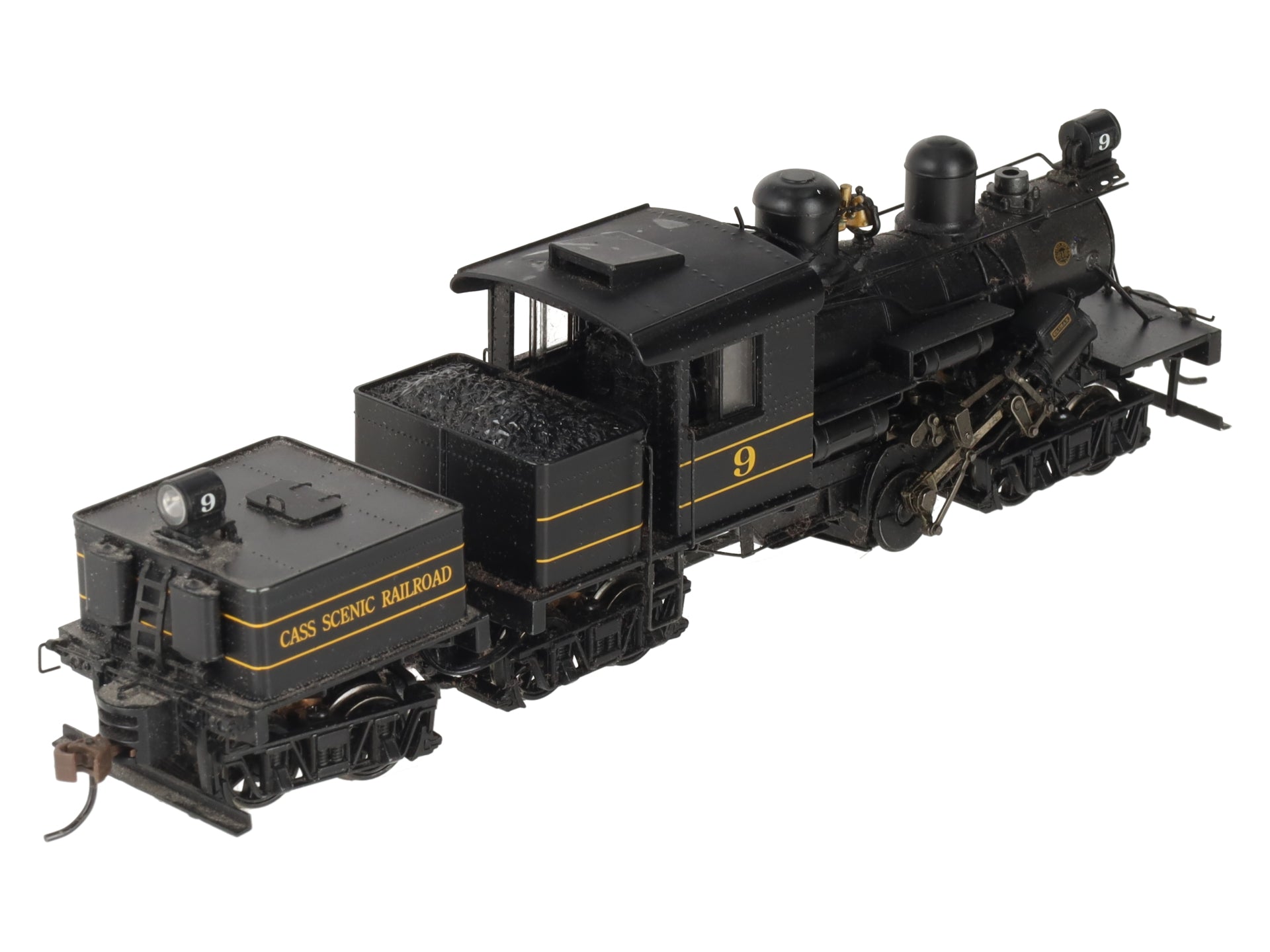Bachmann 82904 HO Cass Scenic Railroad 70 Ton Three Truck Steam Locomotive #9 EX/Box