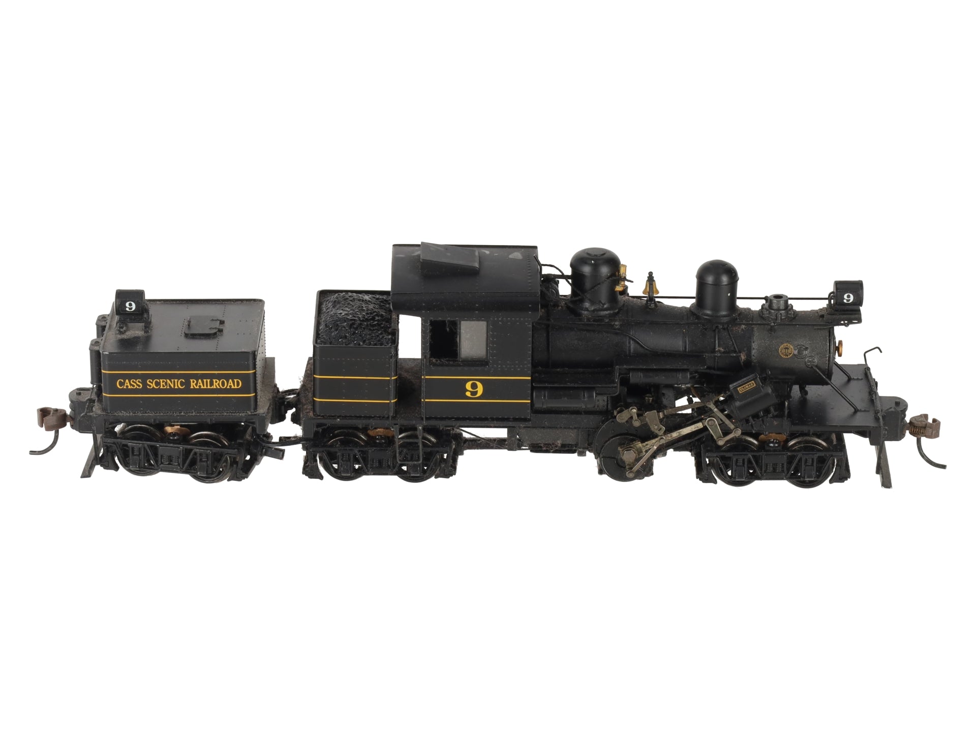 Bachmann 82904 HO Cass Scenic Railroad 70 Ton Three Truck Steam Locomotive #9 EX/Box