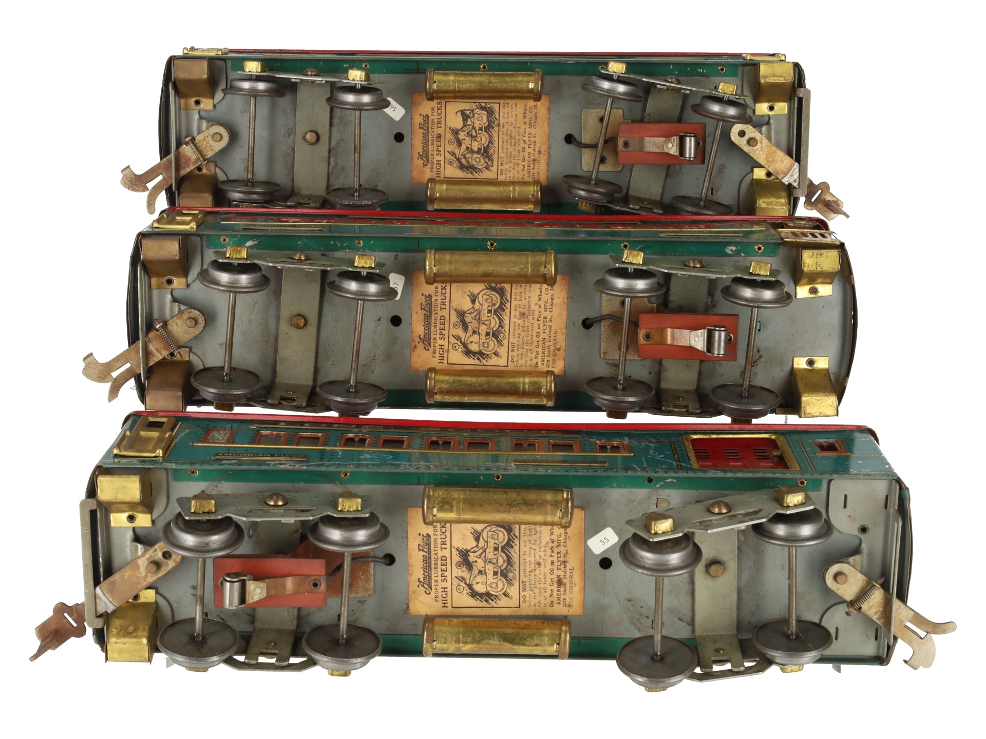 American Flyer 4250S Vintage Std Gauge Lone Scout Passenger Set: 4250 4251 4252