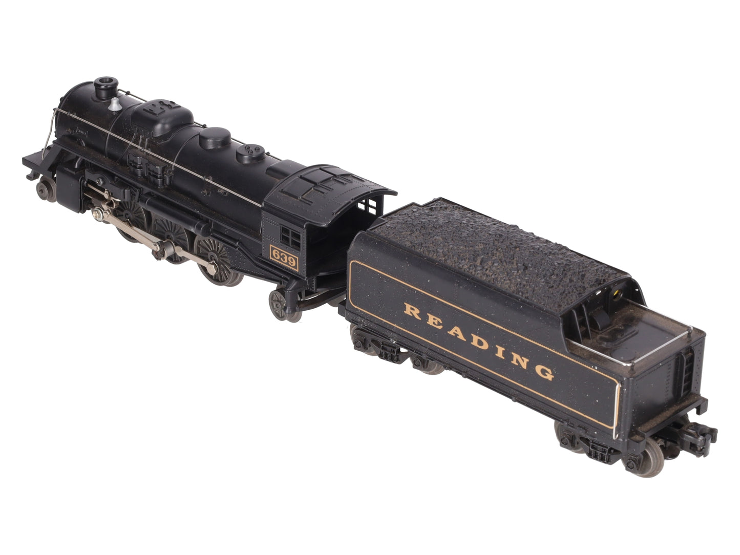 Lionel 6-18639 O Gauge Reading 4-6-2 Steam Locomotive & Tender #639 VG/Box