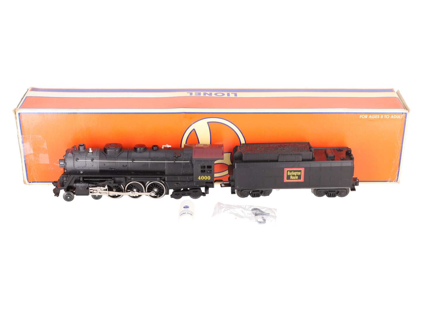 Lionel 6-28060 O NYC Burlington Route 4-6-4 Steam Locomotive w/ Tender #4000 EX/Box