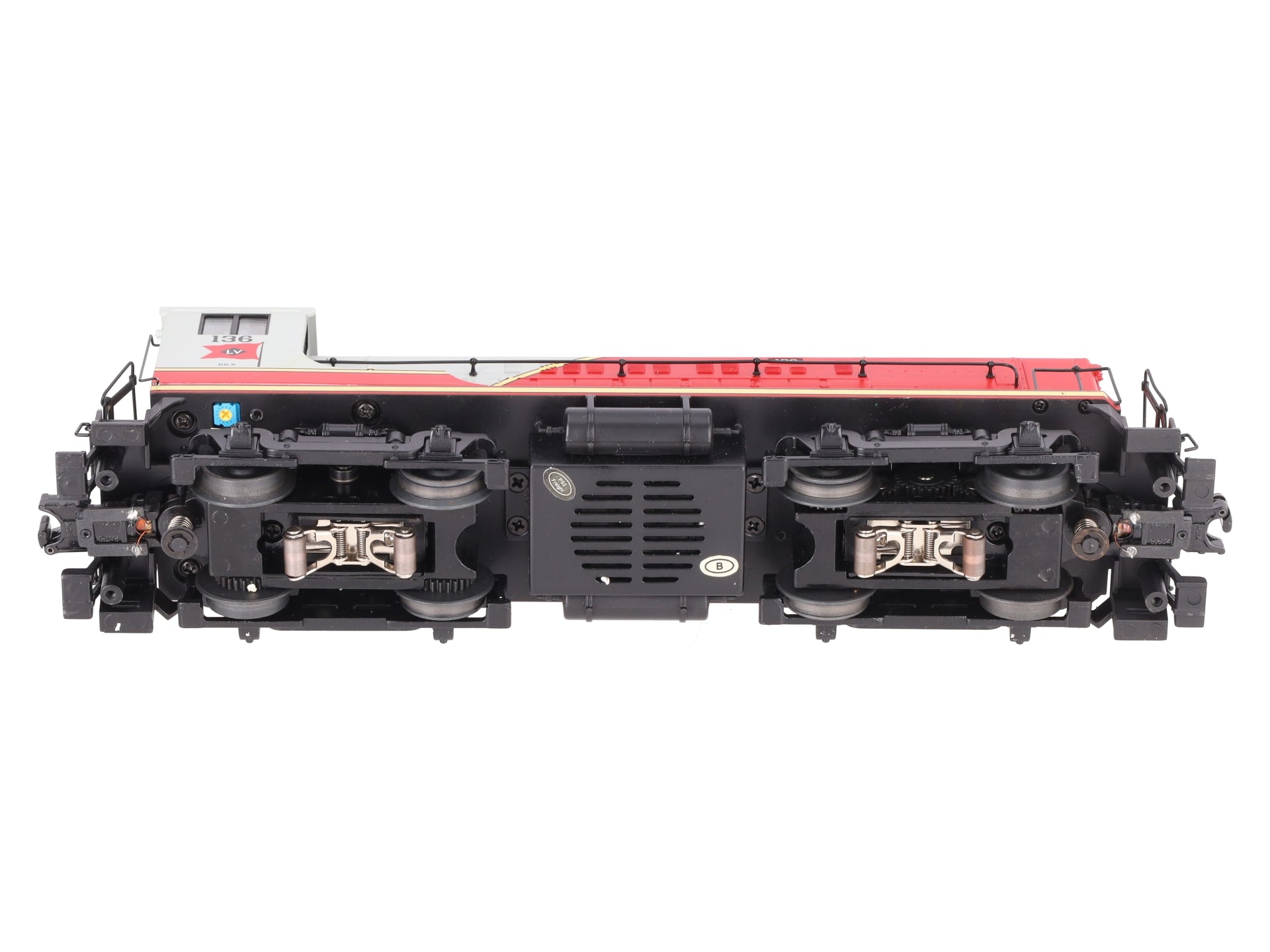 MTH 30-2830-1 Lehigh Valley VO 1000 Diesel Engine w/Proto-Sound 2.0 #136 VG/Box