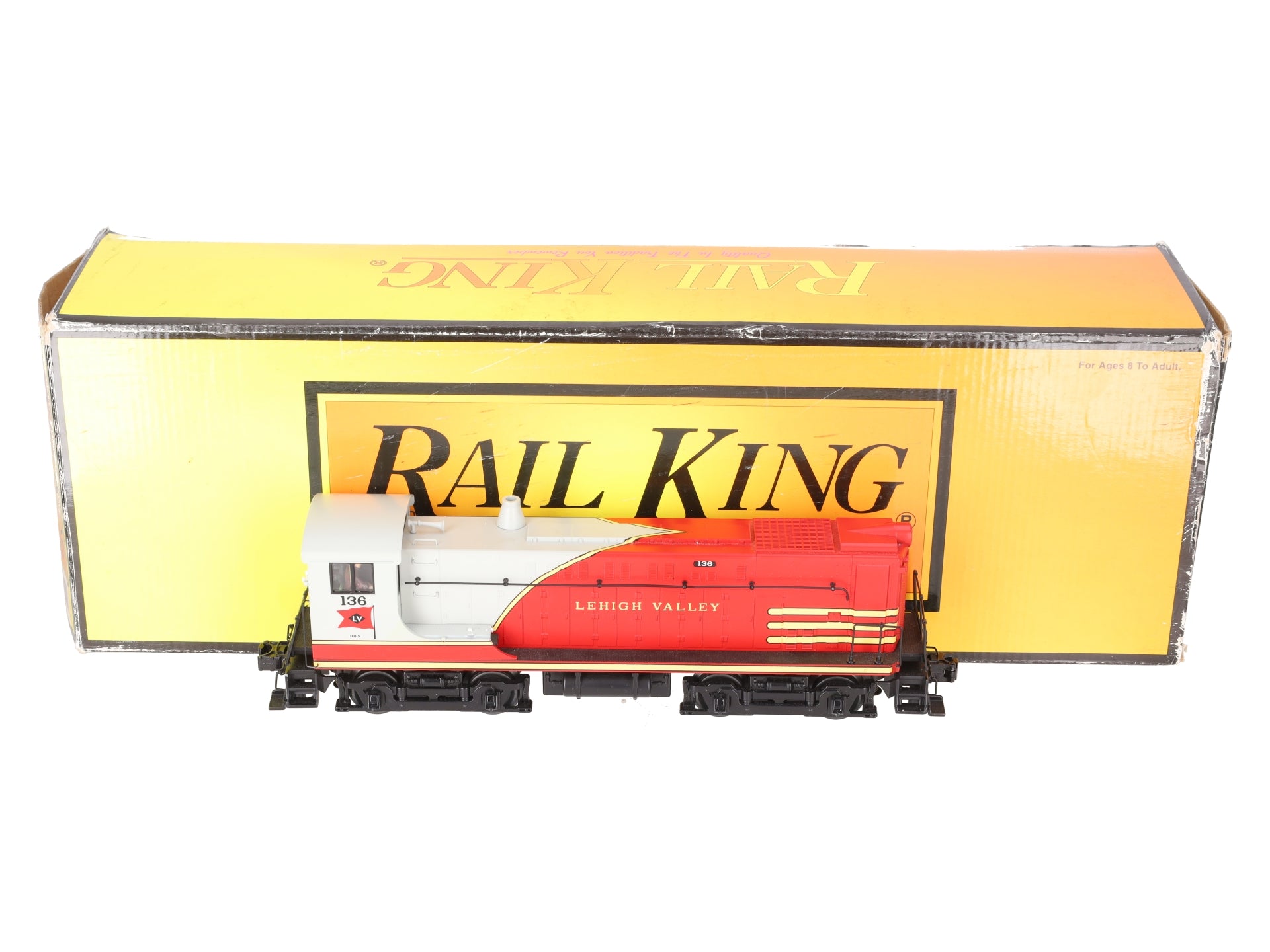 MTH 30-2830-1 Lehigh Valley VO 1000 Diesel Engine w/Proto-Sound 2.0 #136 VG/Box