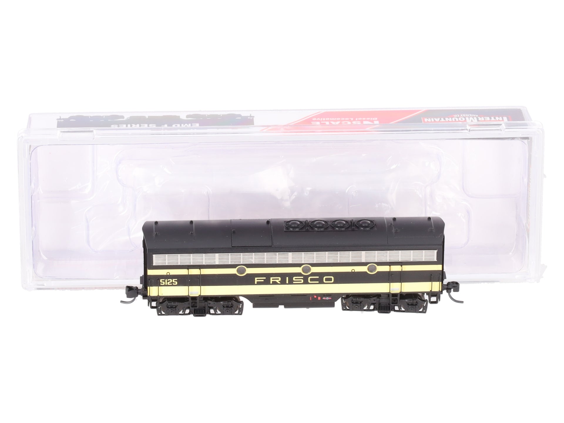 InterMountain 69745-01 N Scale Frisco B Unit Diesel Locomotive # 5125 EX/Box
