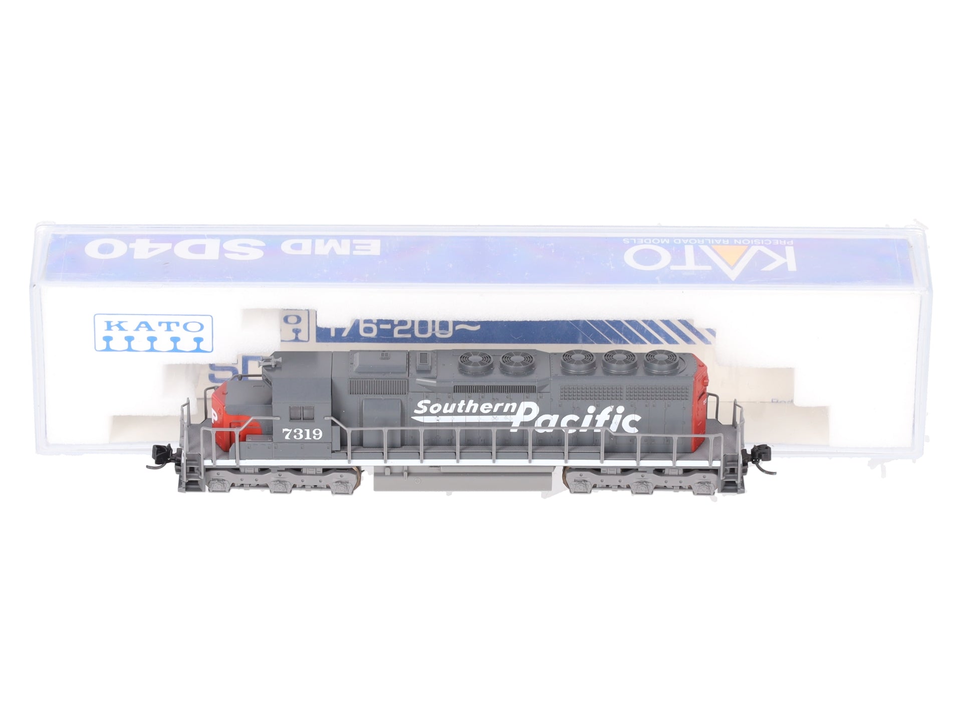 Kato 176-20U N Scale Southern Pacific SD40 Diesel Locomotive #7319 EX/Box