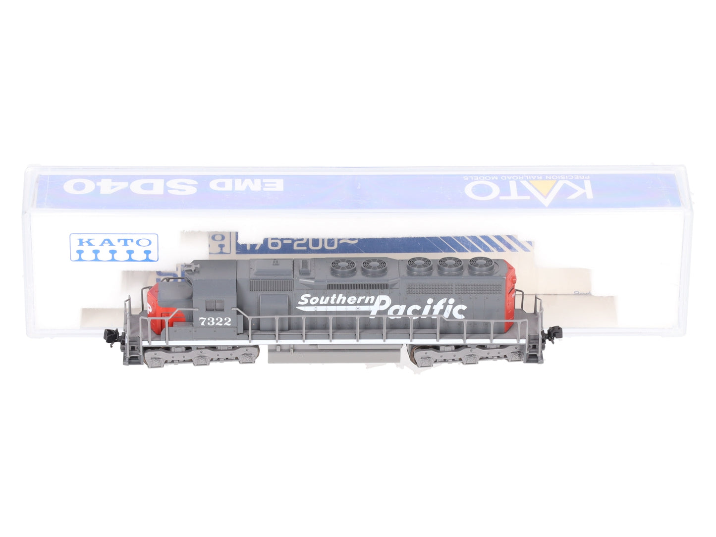 Kato 176-20V N Scale Southern Pacific SD40 Diesel Locomotive #7322 EX/Box