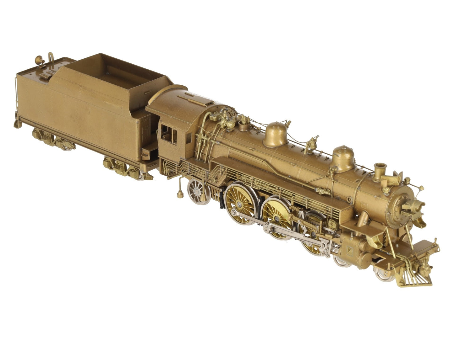 Overland OMI-1447 HO BRASS C&O F-15 4-6-2 Steam Locomotive & Tender -Unpainted LN/Box