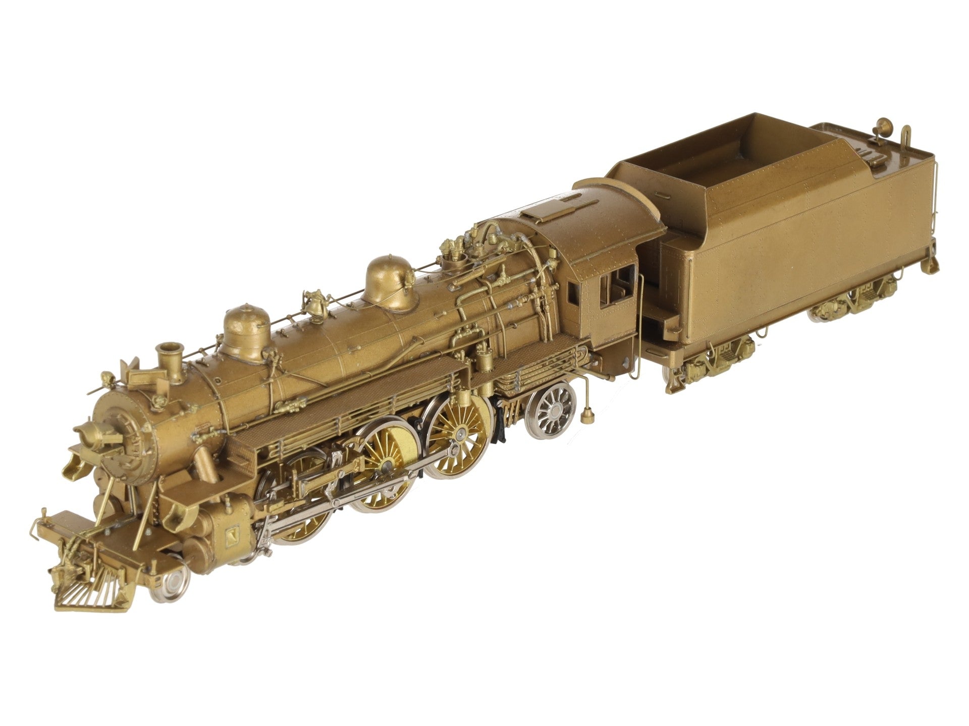 Overland OMI-1447 HO BRASS C&O F-15 4-6-2 Steam Locomotive & Tender -Unpainted LN/Box