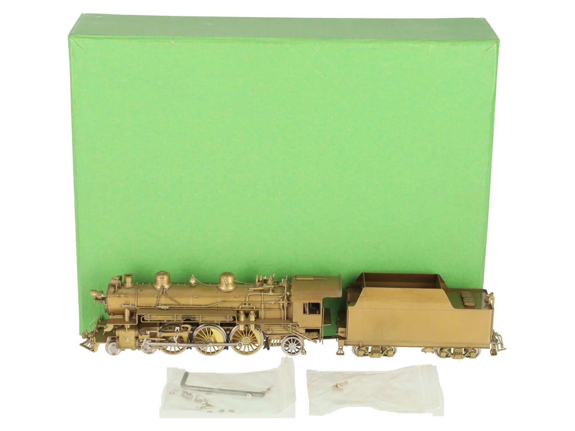 Overland OMI-1447 HO BRASS C&O F-15 4-6-2 Steam Locomotive & Tender -Unpainted LN/Box