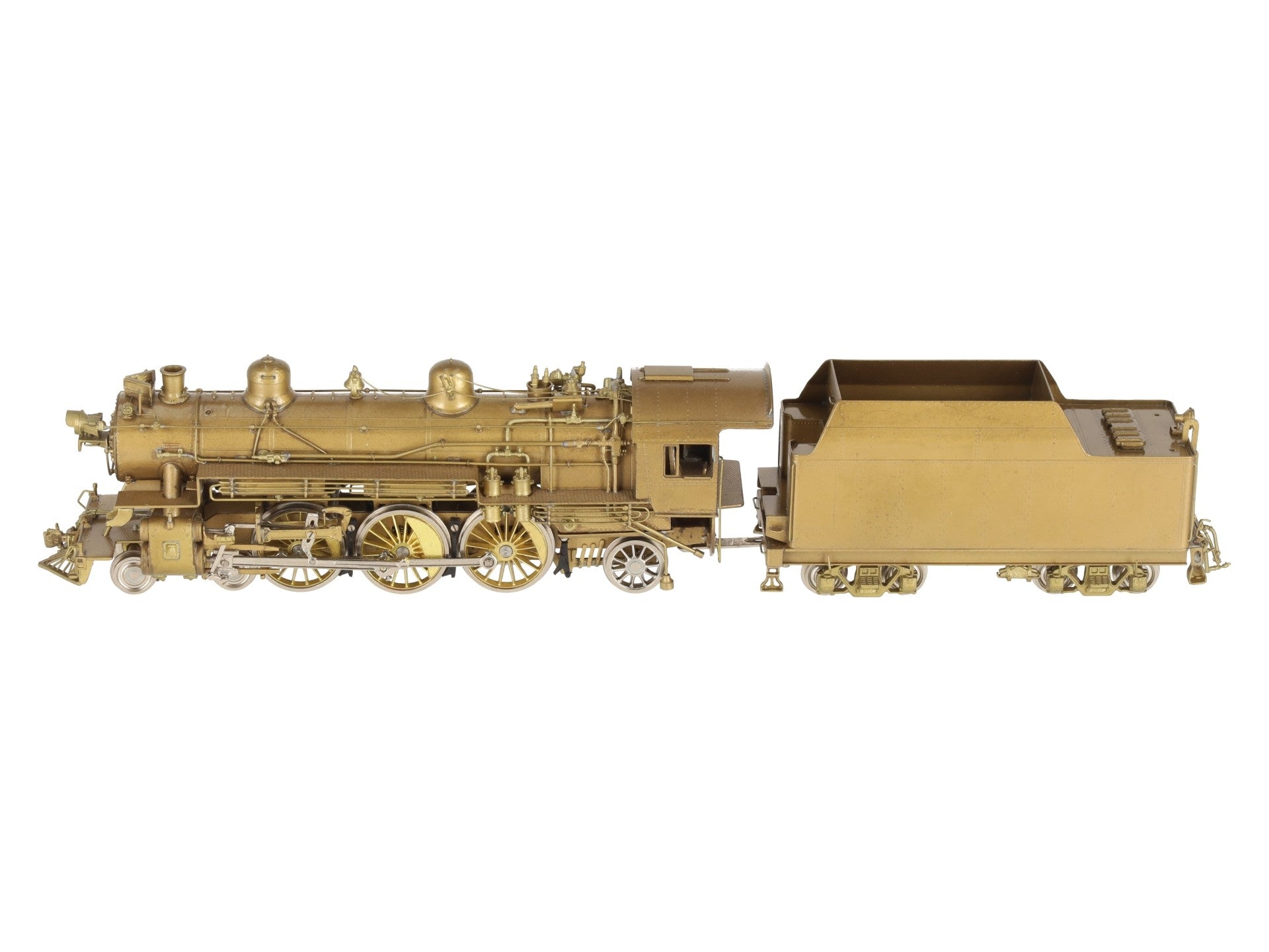 Overland OMI-1447 HO BRASS C&O F-15 4-6-2 Steam Locomotive & Tender -Unpainted LN/Box