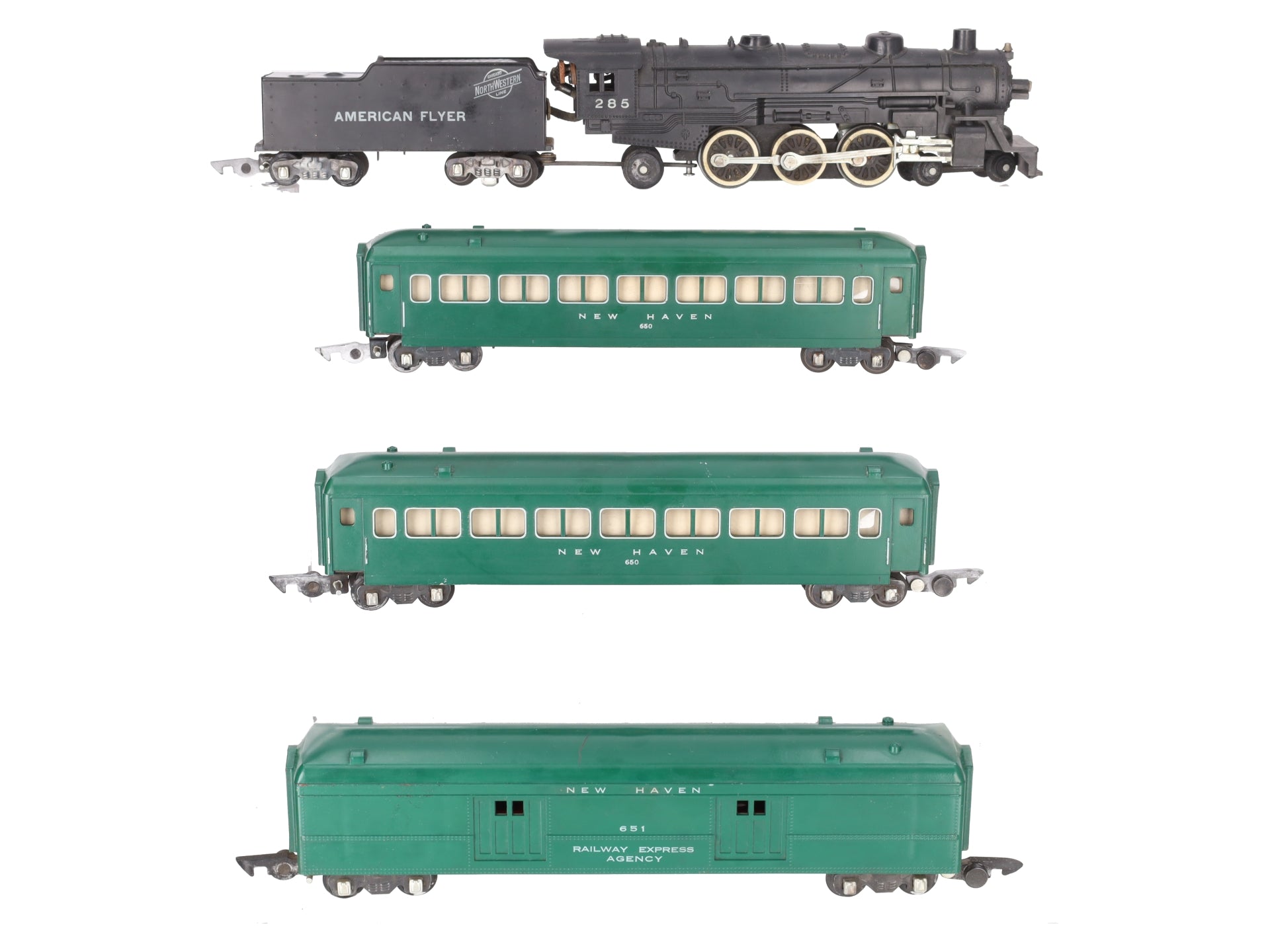 American Flyer 5103WT S Vintage Pacific Passenger Train Complete Set  VG