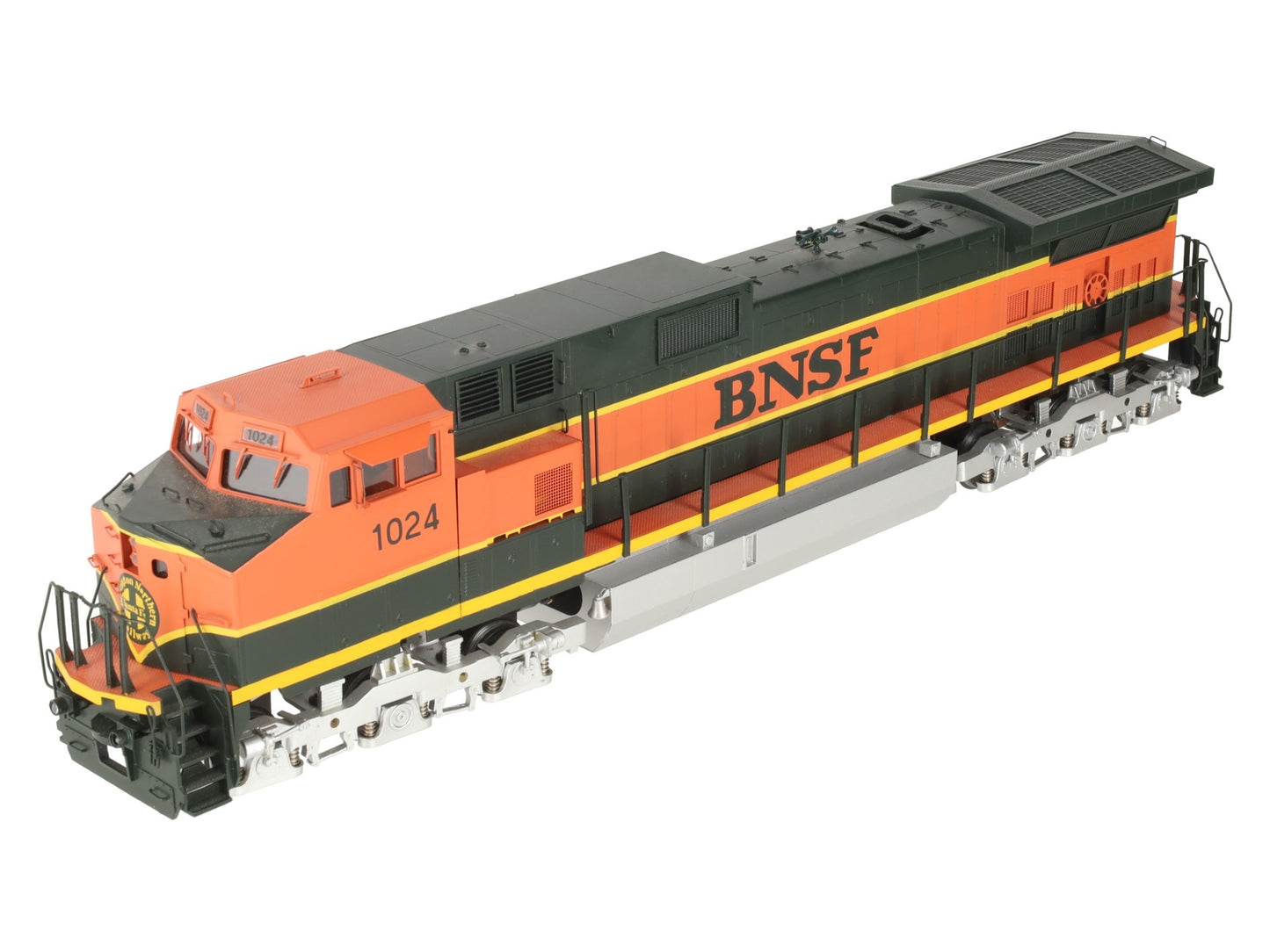 Sunset Models O BRASS BNSF GE C44-9W Diesel Locomotive #1024 - 2 Rail EX/Box