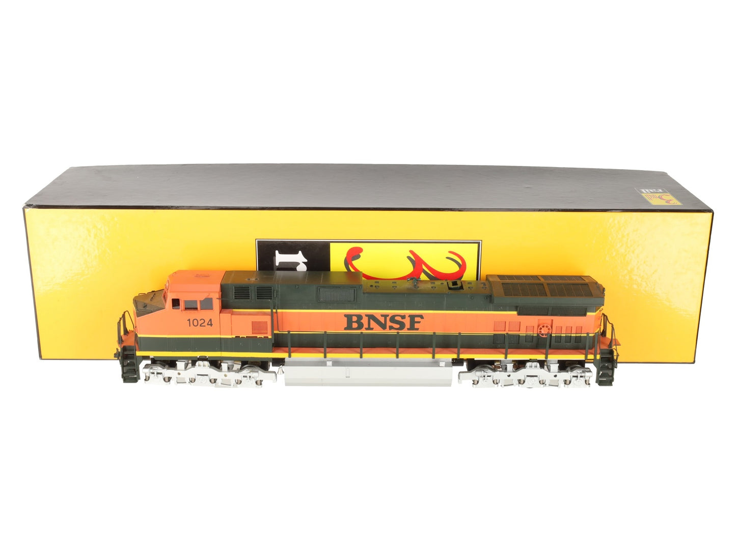 Sunset Models O BRASS BNSF GE C44-9W Diesel Locomotive #1024 - 2 Rail EX/Box