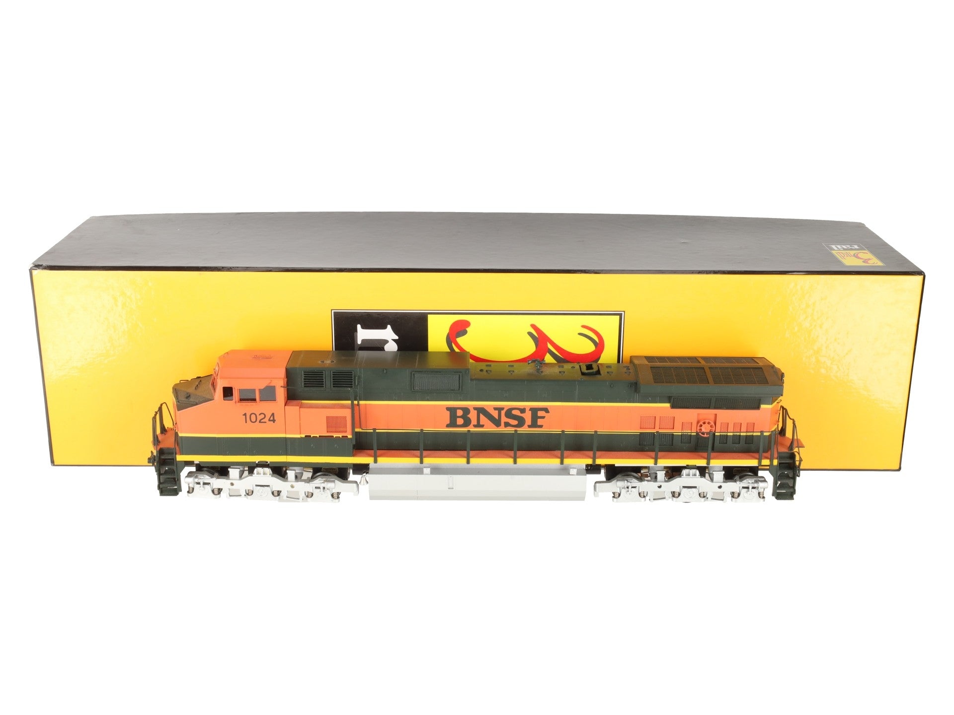 Sunset Models O BRASS BNSF GE C44-9W Diesel Locomotive #1024 - 2 Rail EX/Box