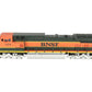 Sunset Models O BRASS BNSF GE C44-9W Diesel Locomotive #1024 - 2 Rail EX/Box