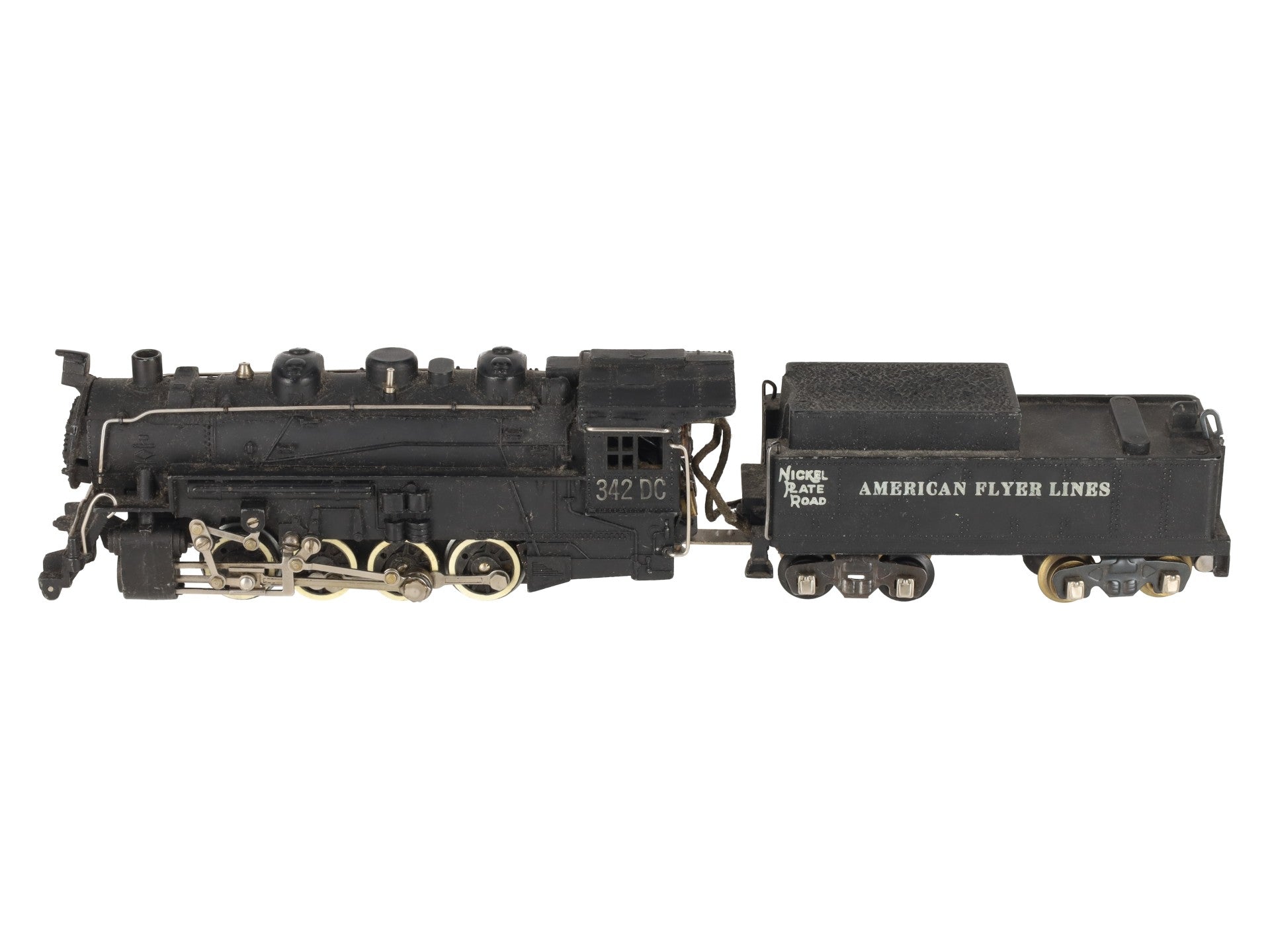 American Flyer 342DC Vintage S NKP 0-8-0 Die-Cast Steam Switcher VG