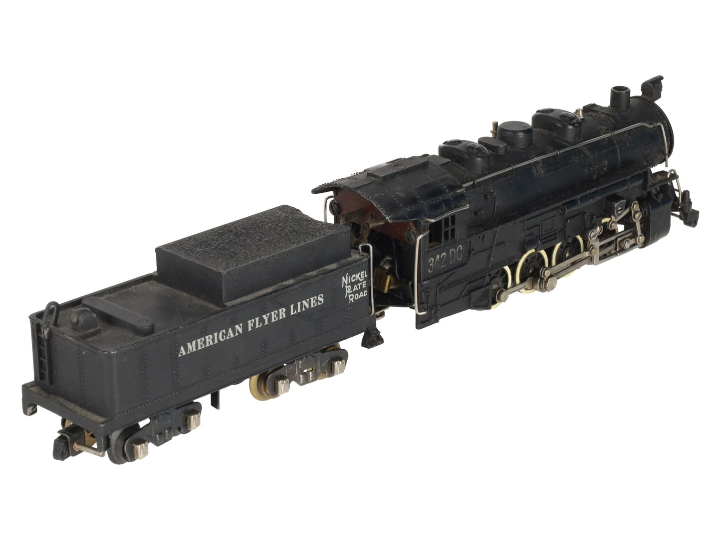 American Flyer 342DC Vintage S NKP 0-8-0 Die-Cast Steam Switcher VG