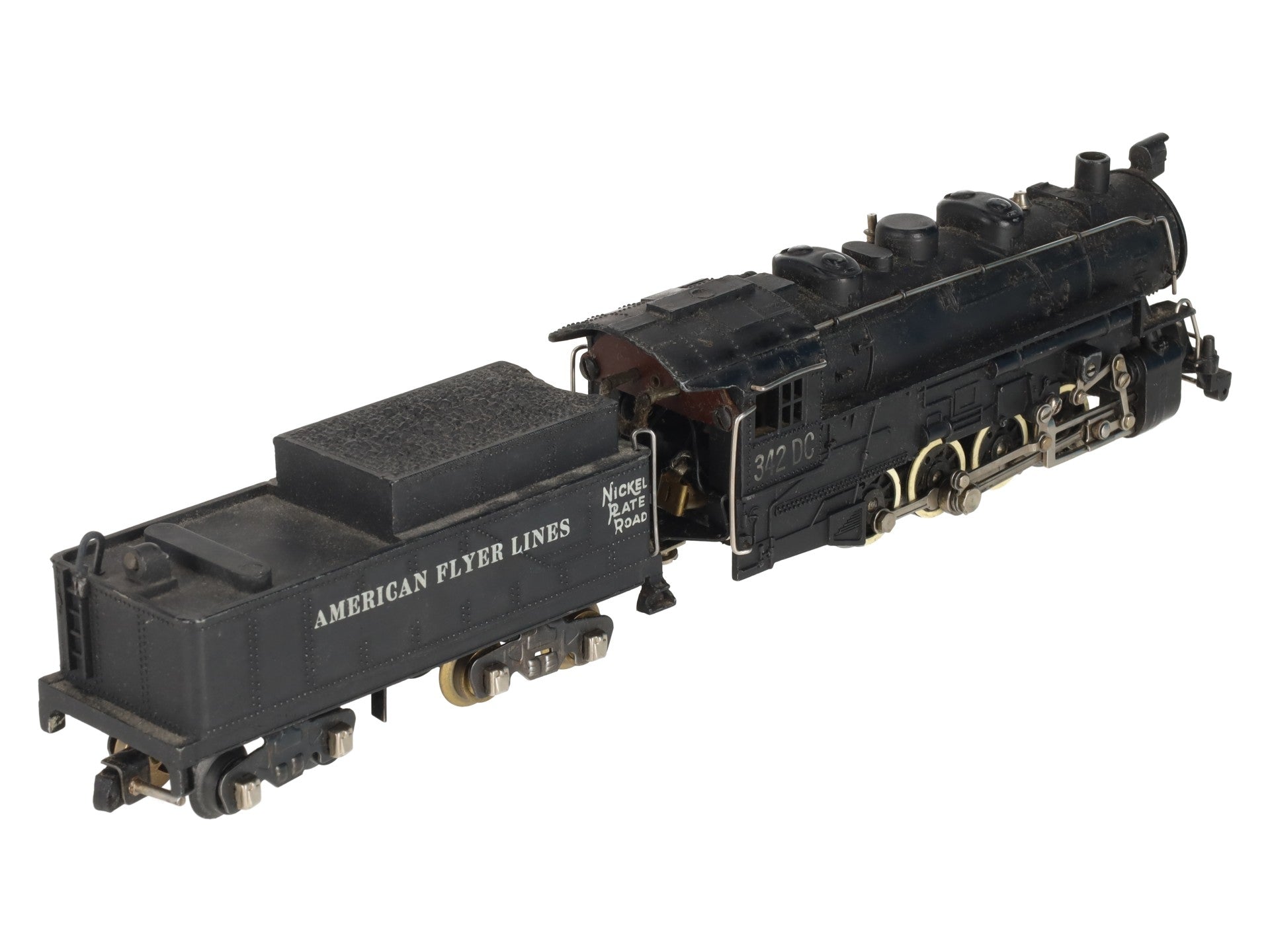 American Flyer 342DC Vintage S NKP 0-8-0 Die-Cast Steam Switcher VG