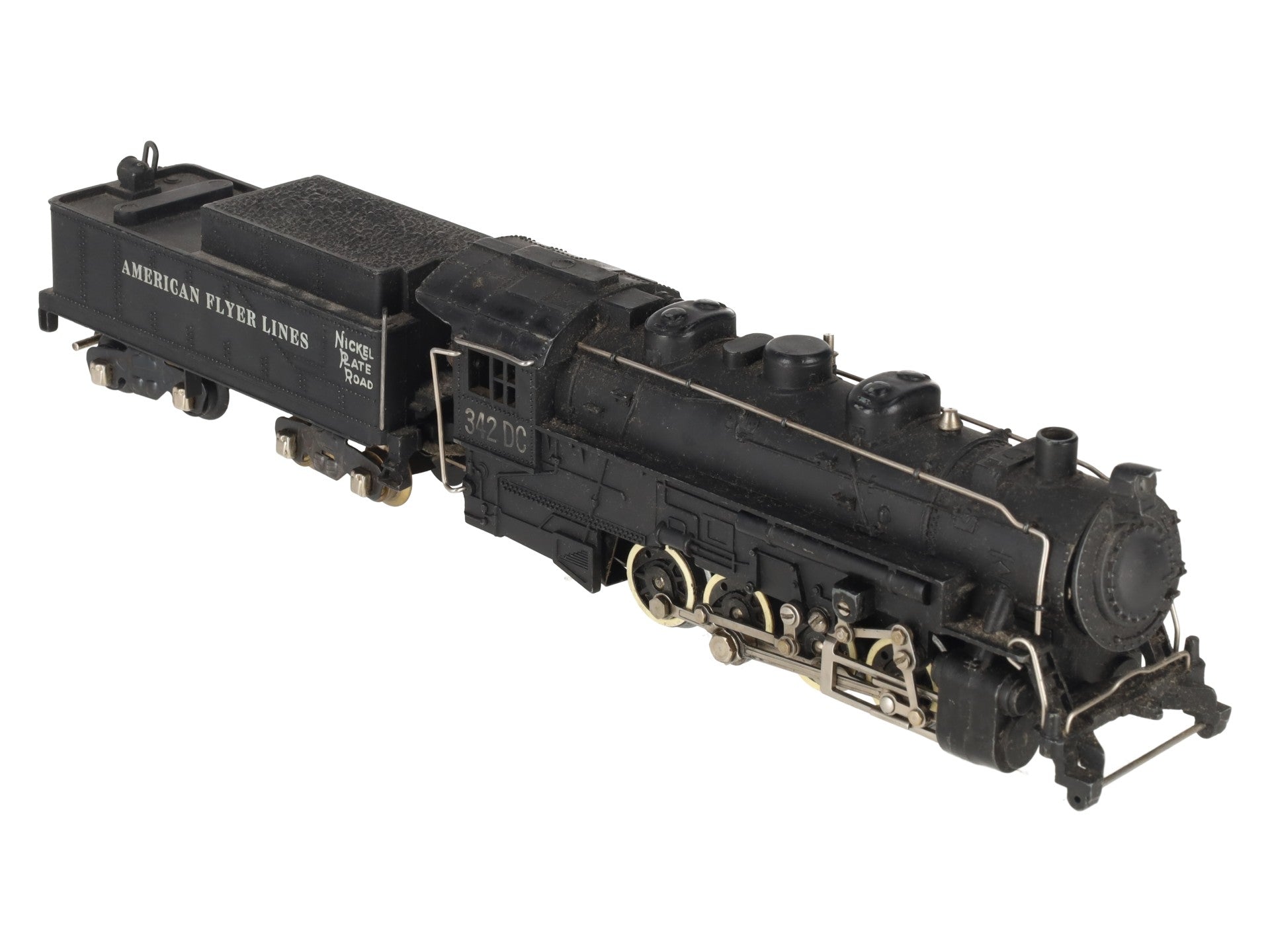 American Flyer 342DC Vintage S NKP 0-8-0 Die-Cast Steam Switcher VG