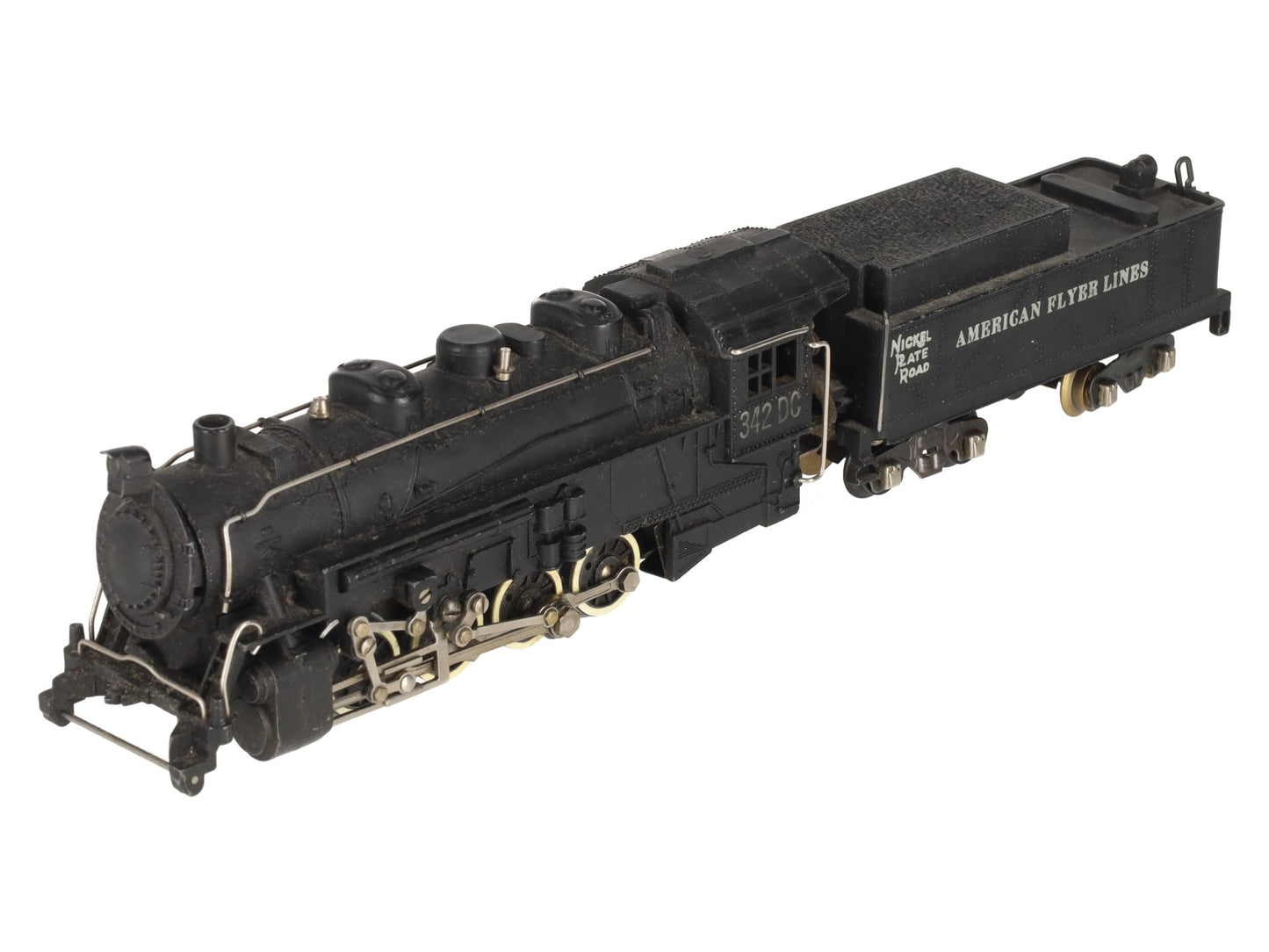 American Flyer 342DC Vintage S NKP 0-8-0 Die-Cast Steam Switcher VG