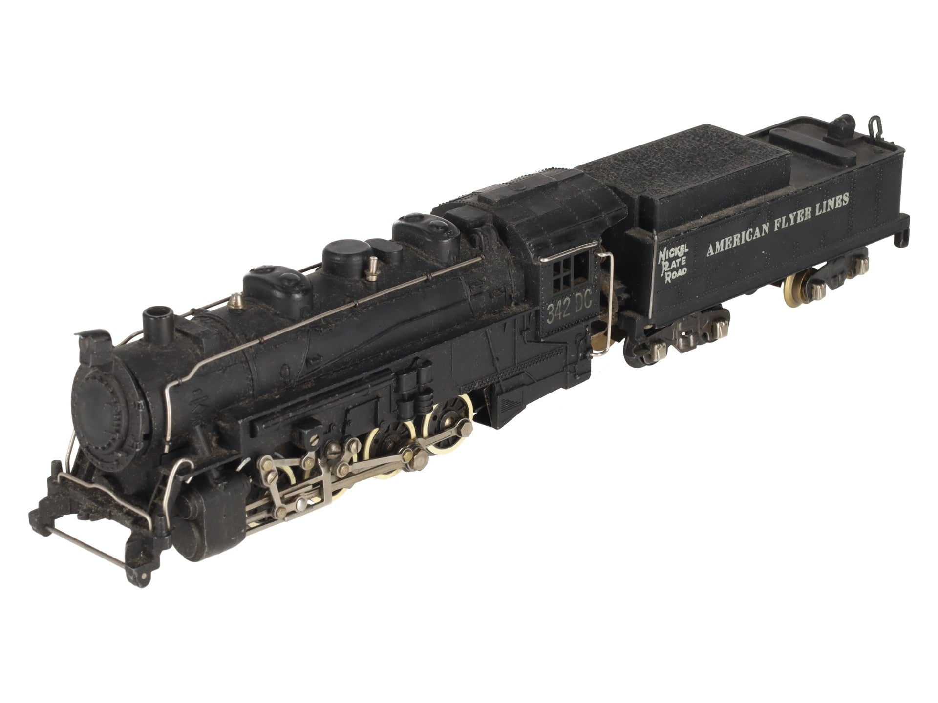 American Flyer 342DC Vintage S NKP 0-8-0 Die-Cast Steam Switcher VG