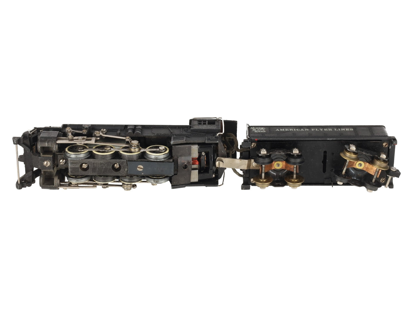 American Flyer 342DC Vintage S NKP 0-8-0 Die-Cast Steam Switcher VG