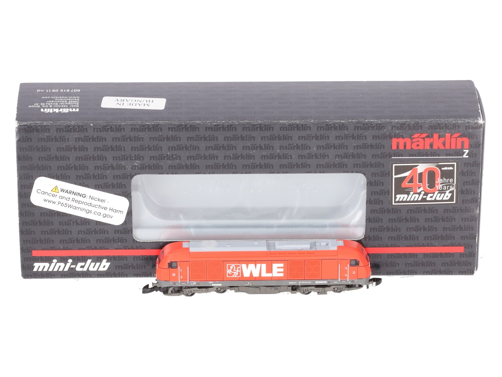 Marklin 88884 Z WLE Class ER 20 General-Purpose Locomotive with Diesel-Electric LN/Box