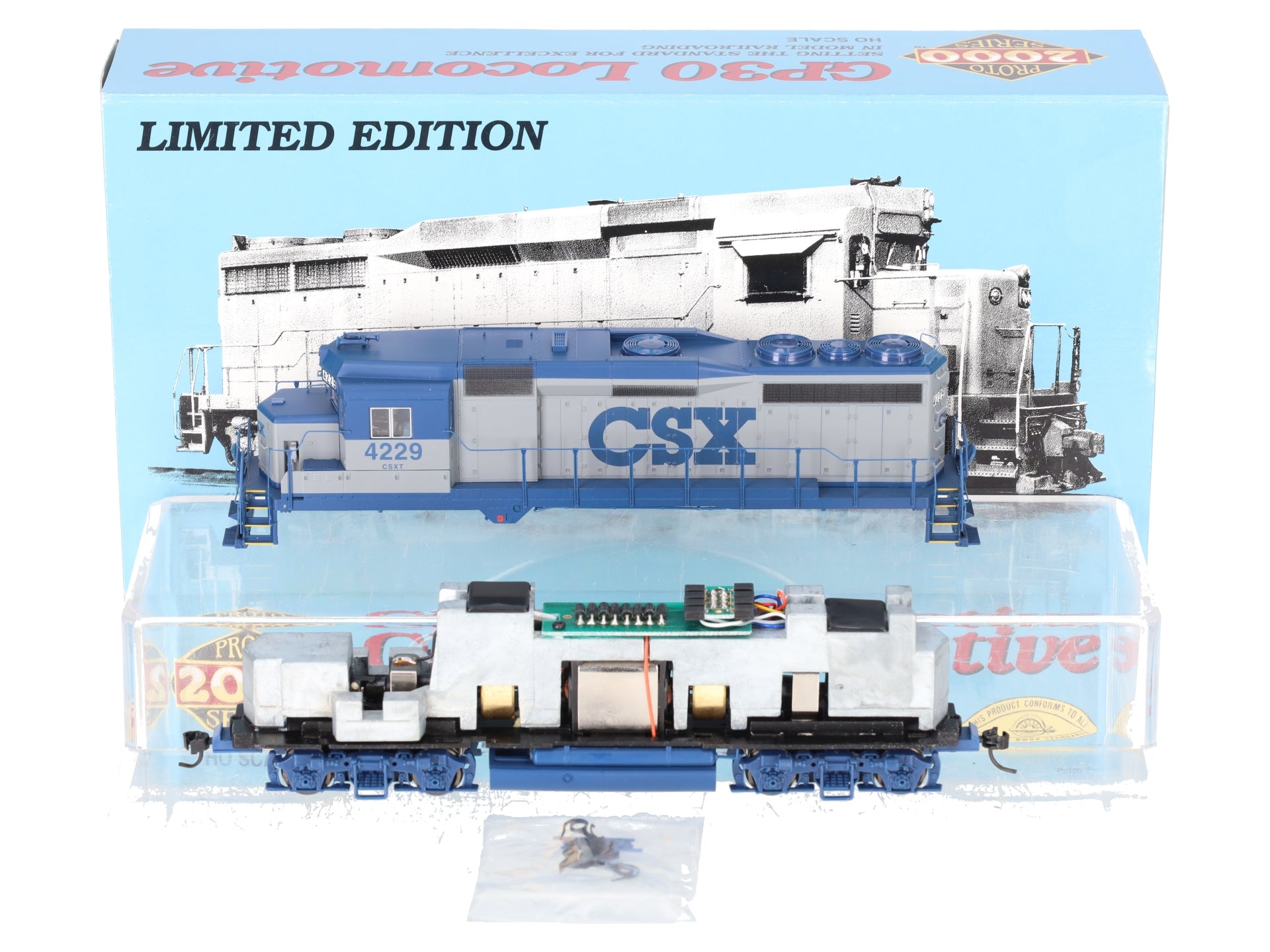 Proto 2000 23082 HO Scale CSX GP30 Powered Diesel Locomotive #4229 LN/Box