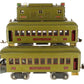 Lionel 8E Vintage Standard Olive 0-4-0 Electric Loco w/ Passenger Cars 337 & 338 VG