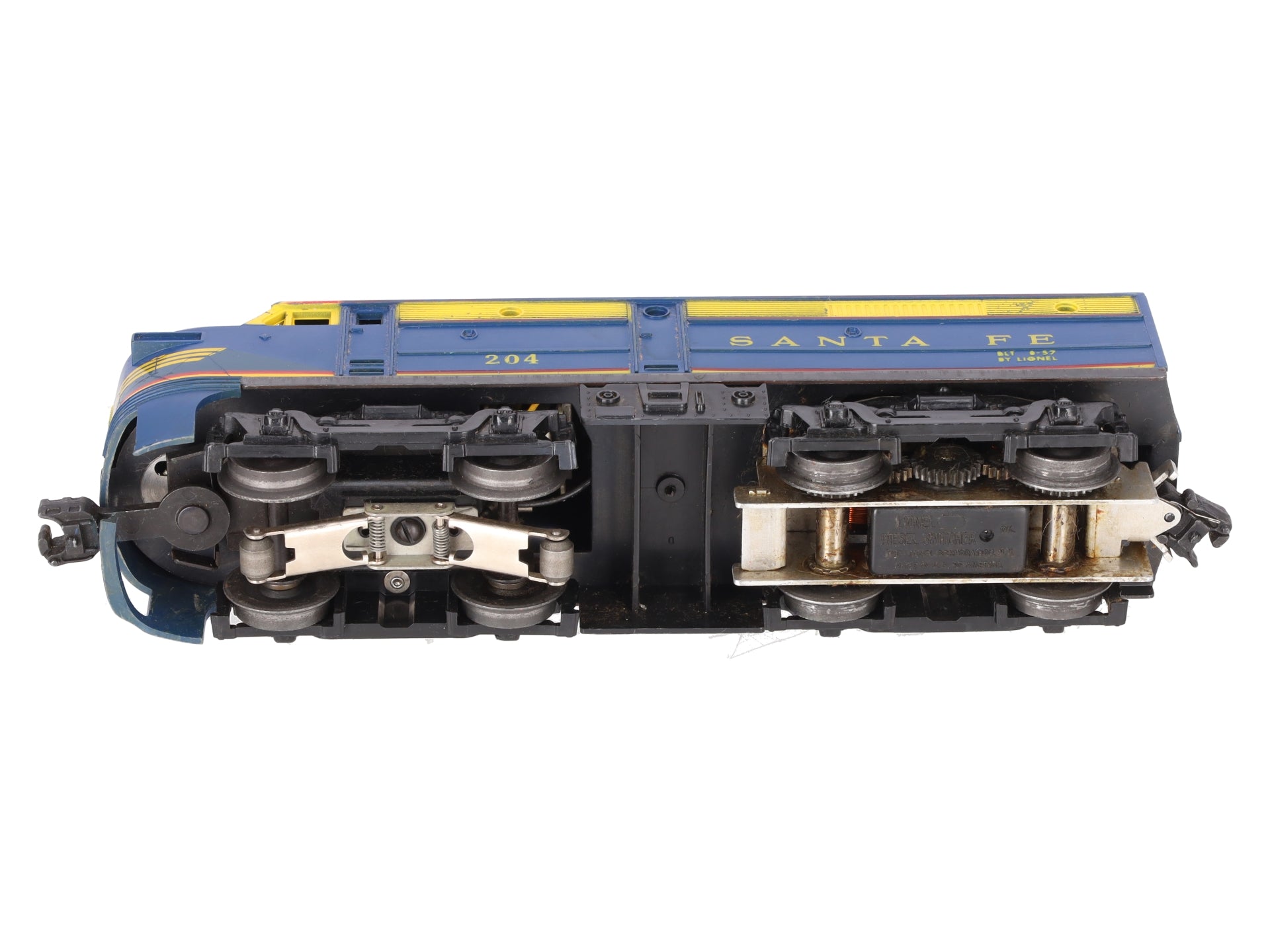 Lionel 204 Vintage O Santa Fe Powered A Unit Diesel Locomotive VG