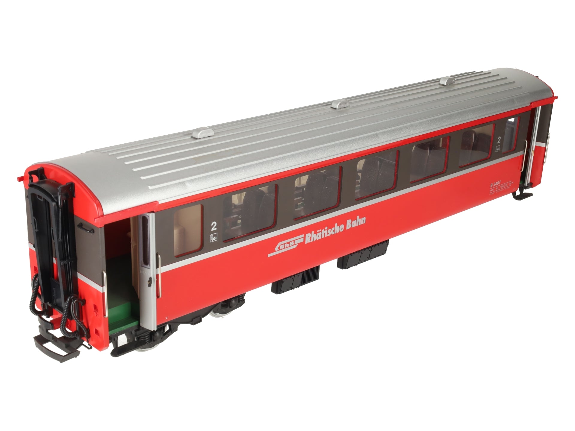 LGB 33670 G Scale RhB Passenger Car - Metal Wheels VG