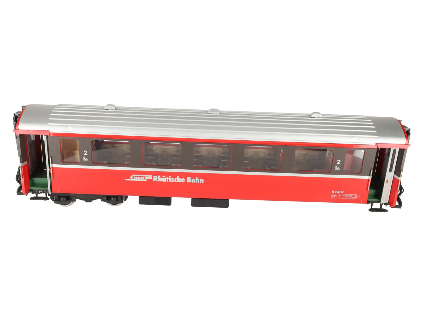 LGB 33670 G Scale RhB Passenger Car - Metal Wheels VG