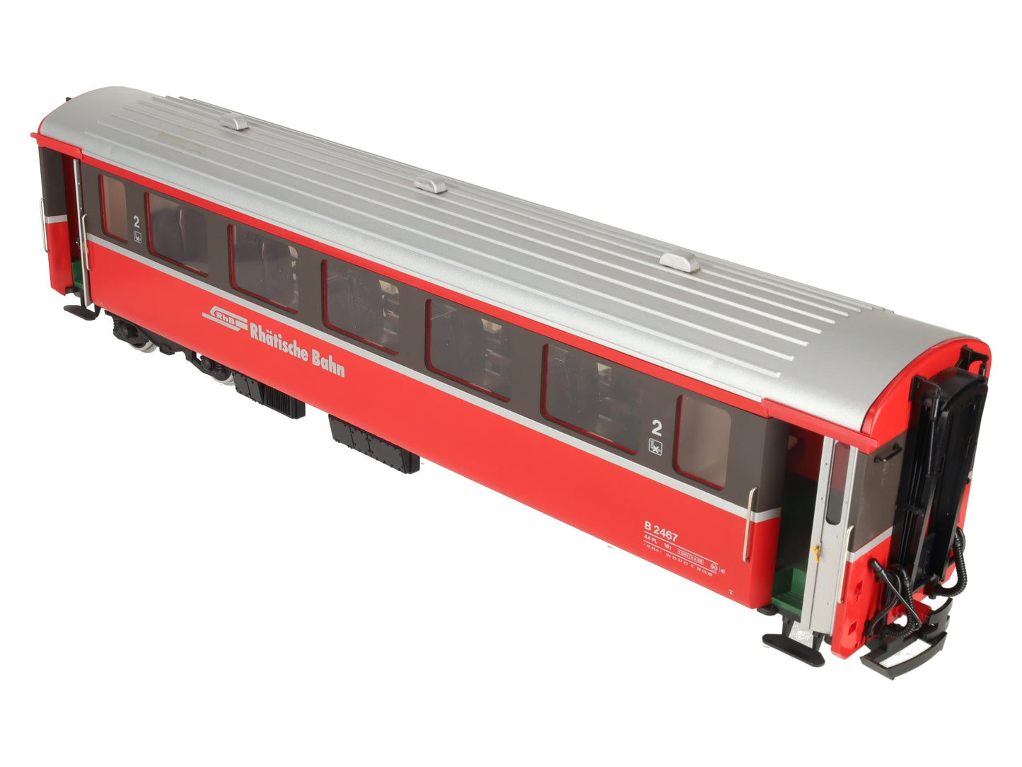 LGB 33670 G Scale RhB Passenger Car - Metal Wheels VG