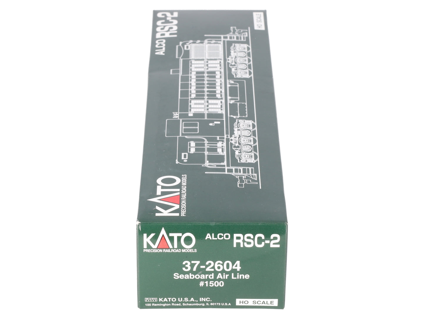 Kato 37-2604 HO Scale Seaboard Coast Line Alco RSC-2 Diesel Engine #1500 EX/Box