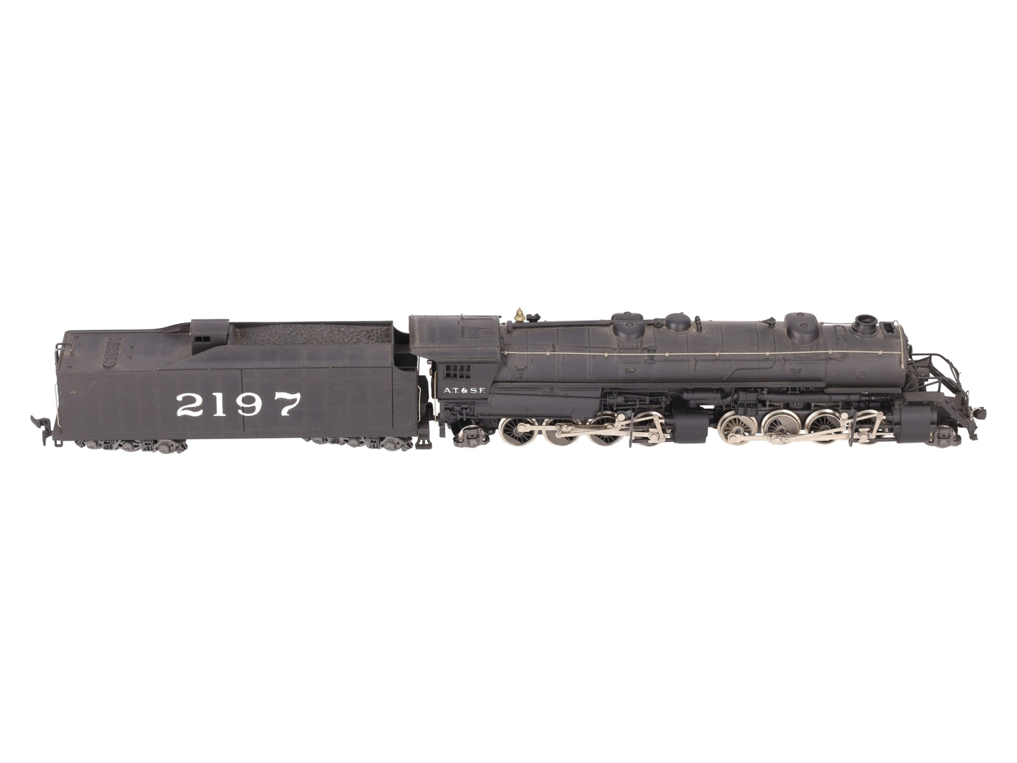 AHM 5091 HO Scale Santa Fe 2-8-8-2 Mallet Steam Locomotive & Tender #2197 VG/Box